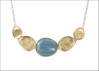 Collana Marco Bicego Donna Lunaria in Oro giallo Acquamarina CB1877-AQD - CB1877-AQD